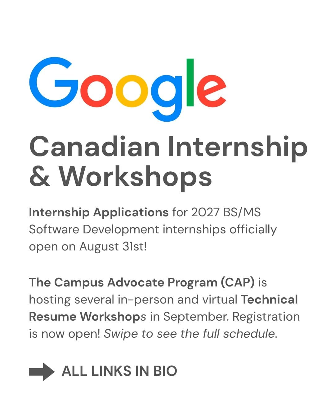 Google Canada Internship Opportunities